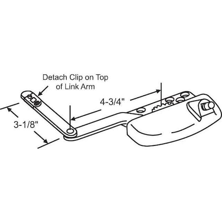 Strybuc Single Arm Casement Operator 36-295-3E